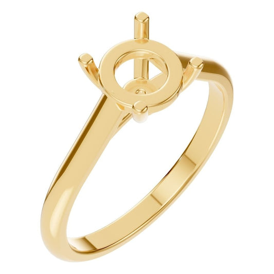 RI-5250 Yellow Gold Ring UNSET - Main View