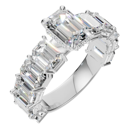 RI-5293 White Gold Ring SET - Main View