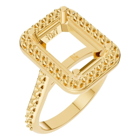RI-5374 Yellow Gold Ring UNSET - Main View