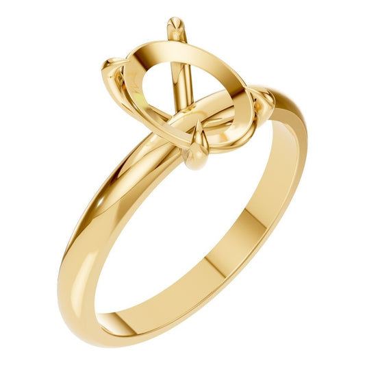 RI-5383 Yellow Gold Ring UNSET - Main View