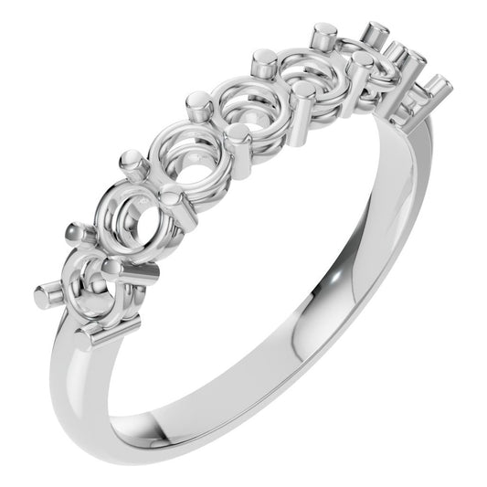 RI-5390 White Gold Ring UNSET - Main View