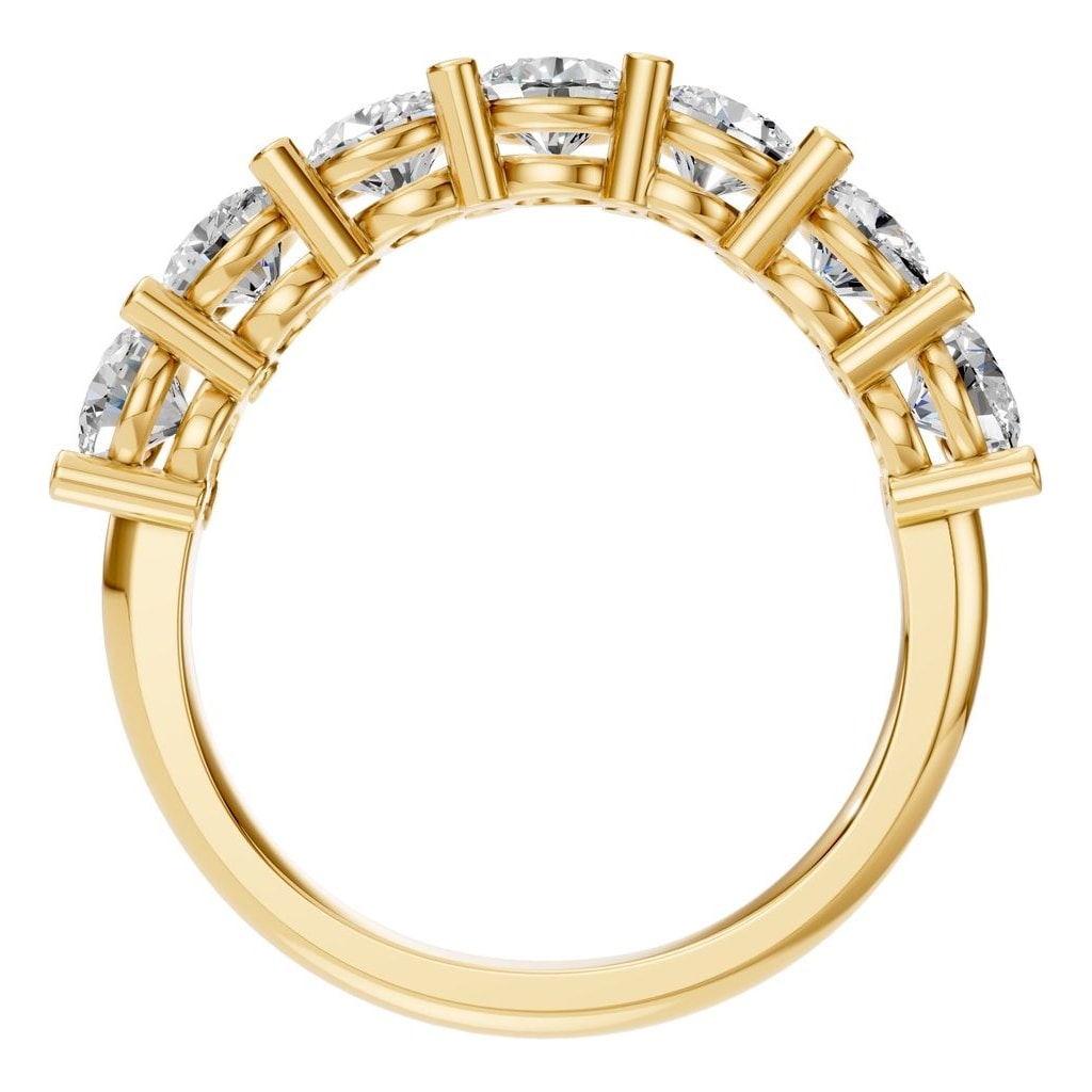 RI-5390 Yellow Gold Ring SET - Top View