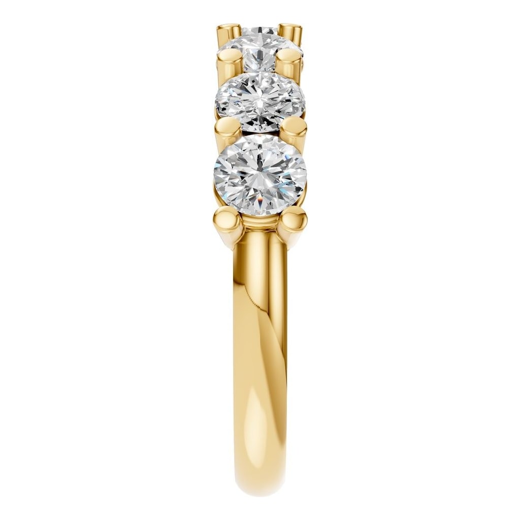 RI-5390 Yellow Gold Ring SET - Side View