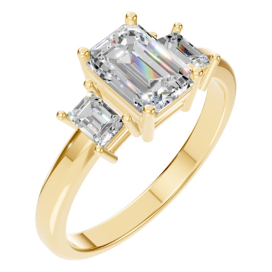 RI-5604 Yellow Gold Ring SET - Main View