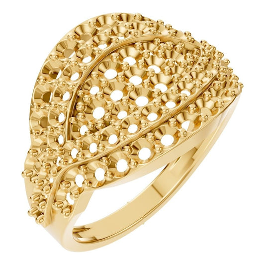 RI-5885 Yellow Gold Ring UNSET - Main View