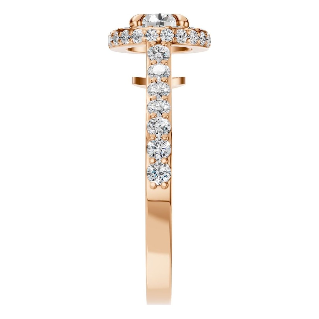 RI-6402 Rose Gold Ring SET - Side View