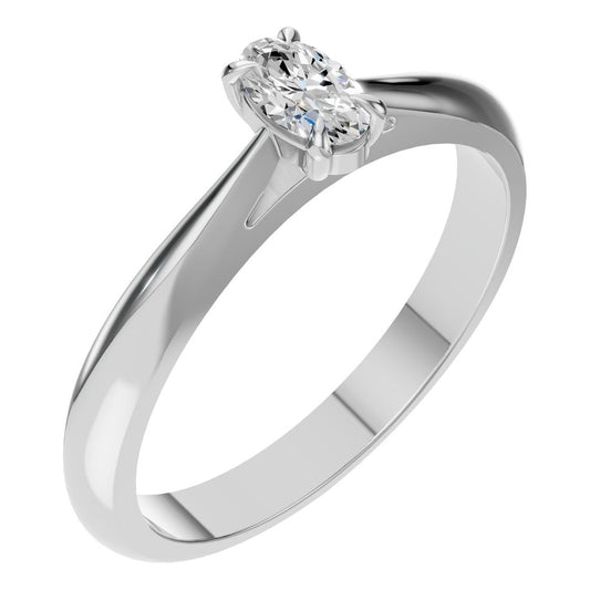 RI-6434 White Gold Ring SET - Main View