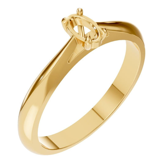 RI-6434 Yellow Gold Ring UNSET - Main View