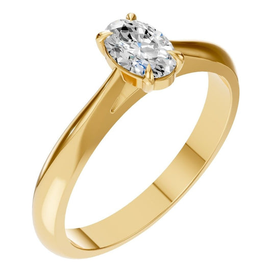 RI-6434 Yellow Gold Ring SET - Main View