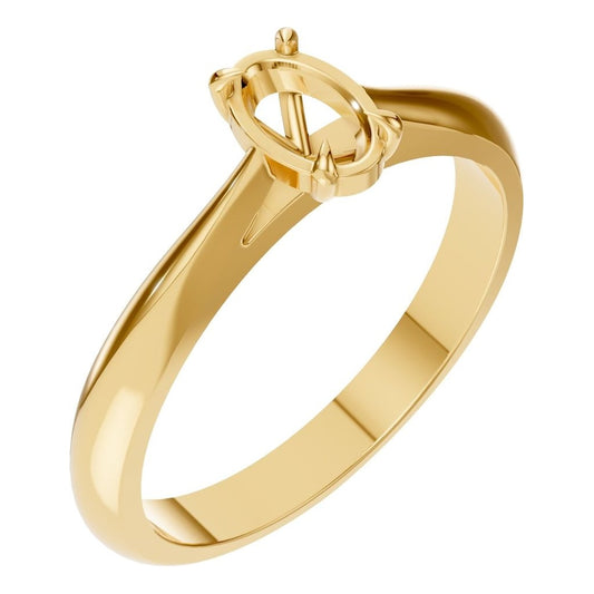 RI-6434 Yellow Gold Ring UNSET - Main View