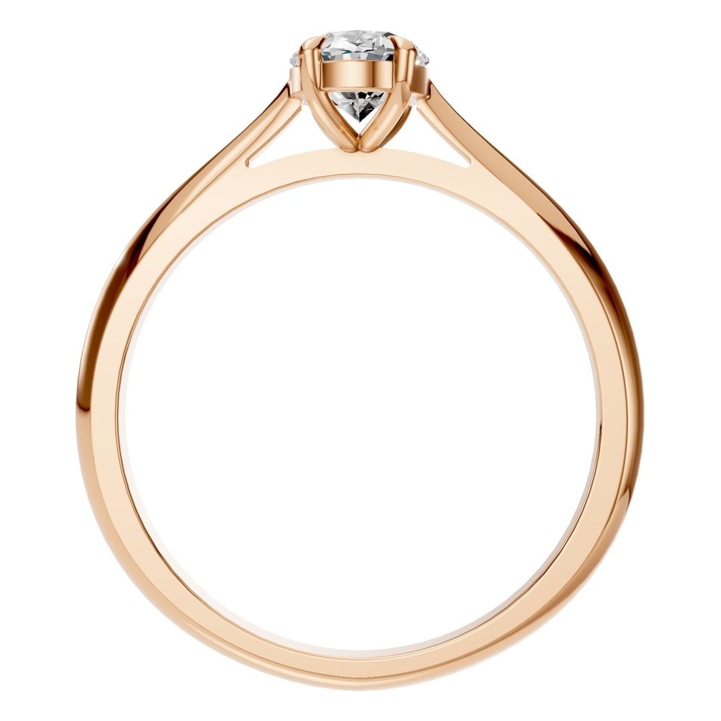 RI-6434 Rose Gold Ring SET - Top View