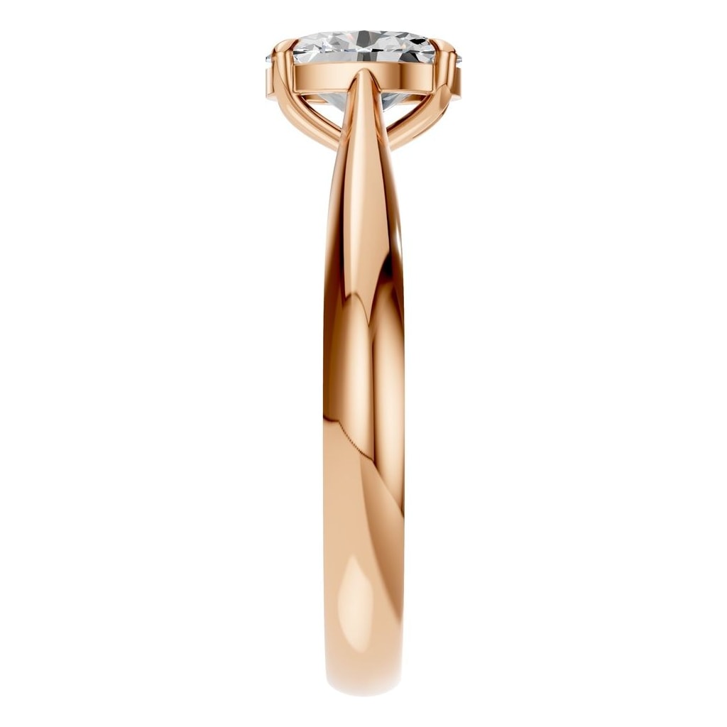 RI-6434 Rose Gold Ring SET - Side View