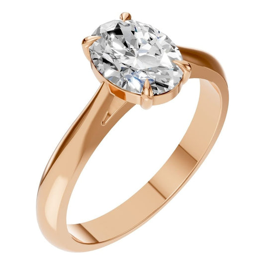 RI-6434 Rose Gold Ring SET - Main View