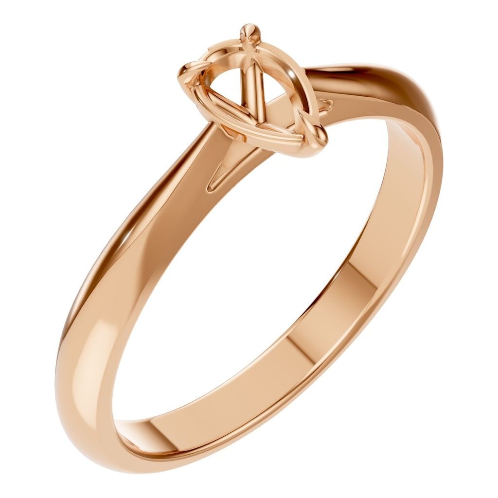 RI-6434 Rose Gold Ring UNSET - Main View