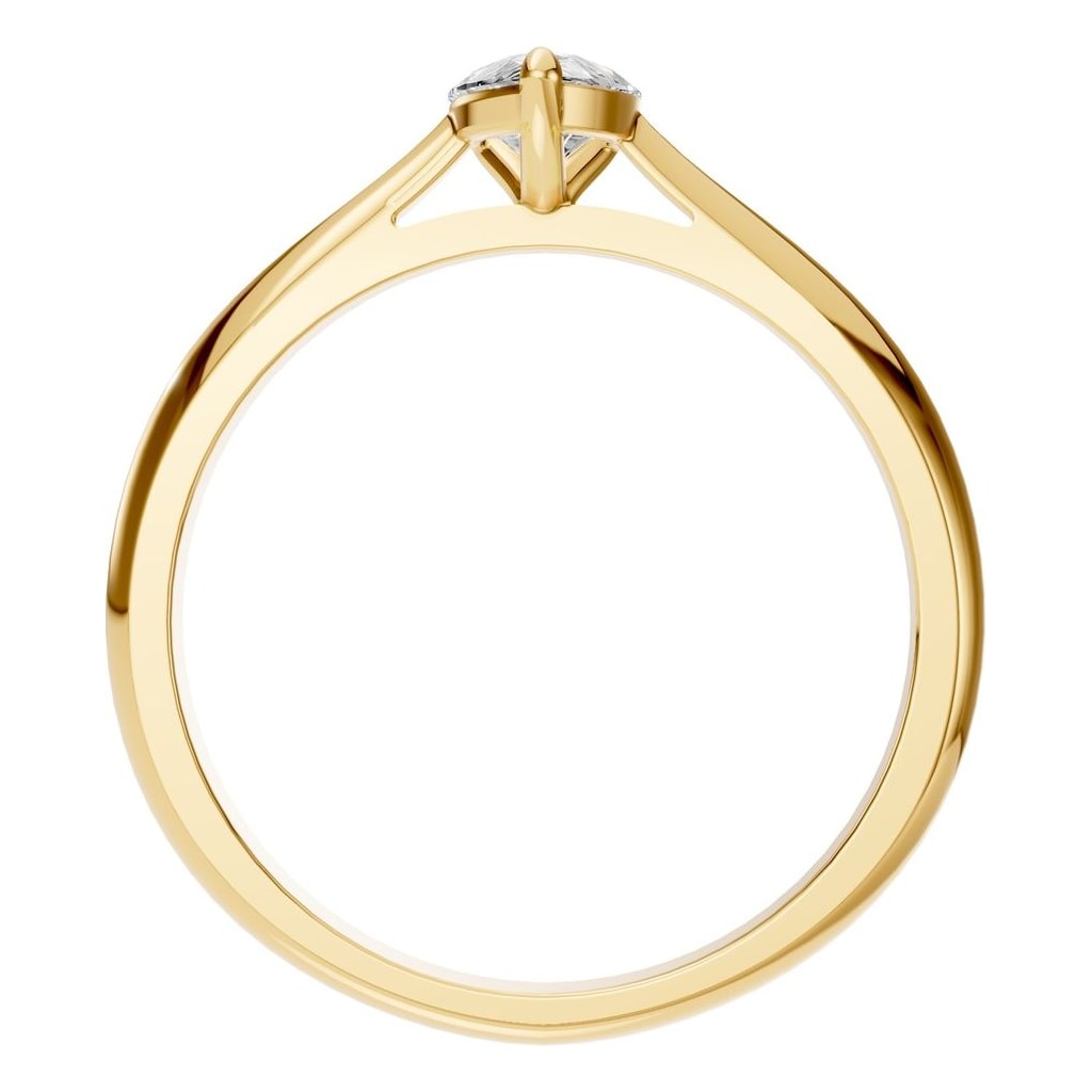 RI-6434 Yellow Gold Ring SET - Top View