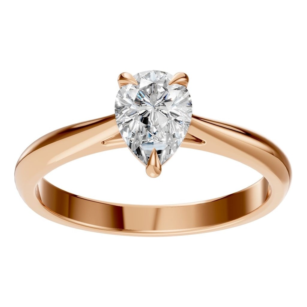 RI-6434 Rose Gold Ring SET - Front View