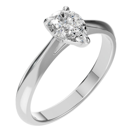 RI-6434 White Gold Ring SET - Main View