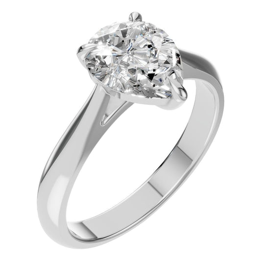 RI-6434 White Gold Ring SET - Main View