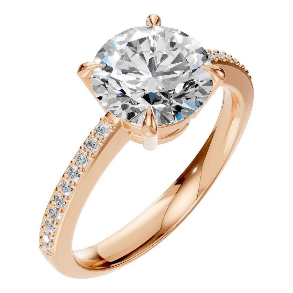 RI-6632 Rose Gold Ring SET - Main View