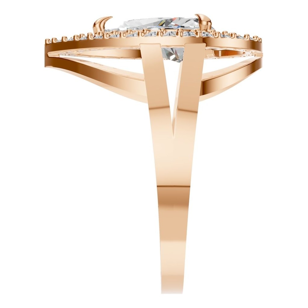 RI-7211 Rose Gold Ring SET - Side View