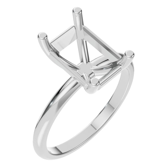 RI-7657 White Gold Ring UNSET - Main View