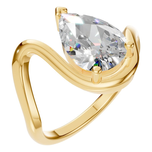 RI-8091 Yellow Gold Ring SET - Main View