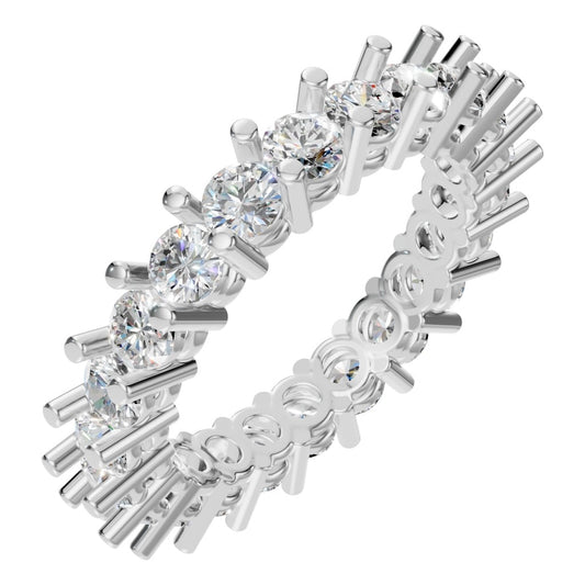 RI-8213 White Gold Ring SET - Main View