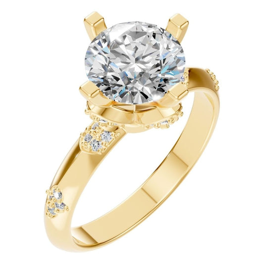 RI-8216 Yellow Gold Ring SET - Main View