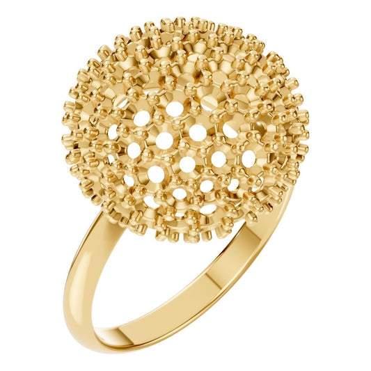 RI-8227 Yellow Gold Ring UNSET - Main View