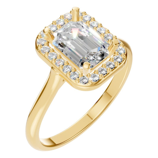 RI-8485 Yellow Gold Ring SET - Main View
