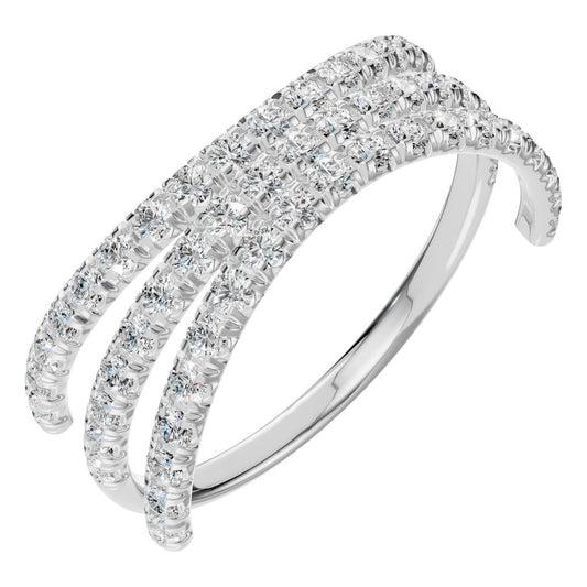 RI-8589 White Gold Ring SET - Main View