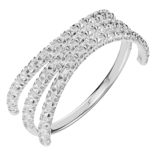 RI-8589 White Gold Ring UNSET - Main View