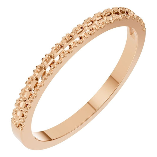 RI-8902 Rose Gold Ring UNSET - Main View