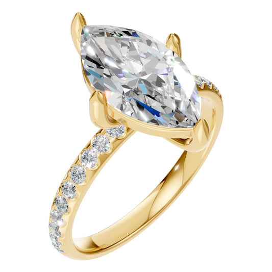RI-9040 Yellow Gold Ring SET - Main View