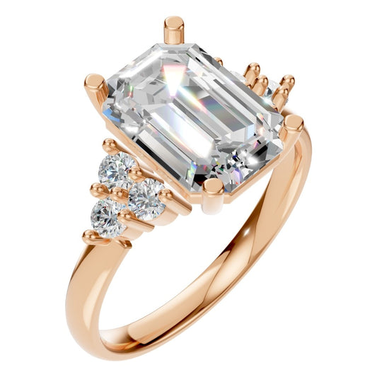 RI-9384 Rose Gold Ring SET - Main View