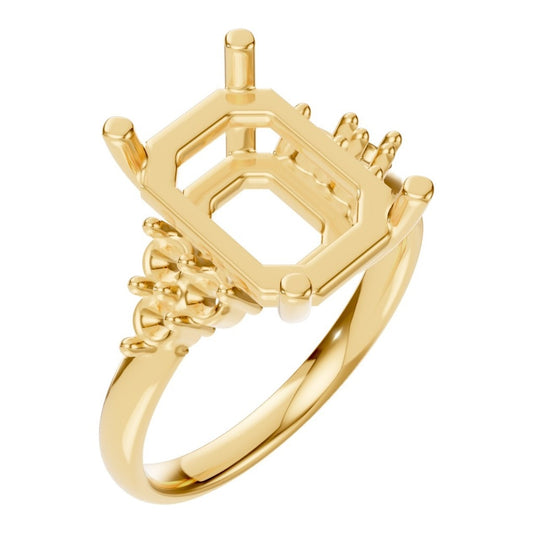 RI-9384 Yellow Gold Ring UNSET - Main View