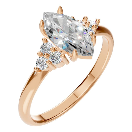 RI-9384 Rose Gold Ring SET - Main View