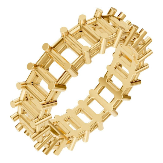 RI-9406 Yellow Gold Ring UNSET - Main View
