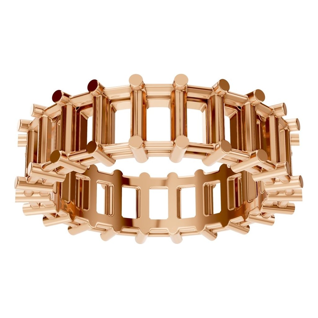 RI-9406 Rose Gold Ring UNSET - Front View