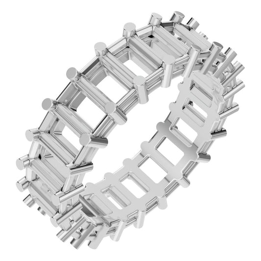 RI-9406 White Gold Ring UNSET - Main View