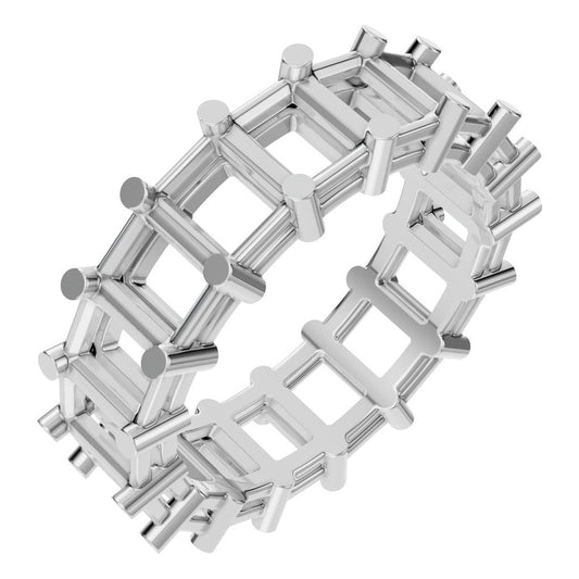 RI-9406 White Gold Ring UNSET - Main View