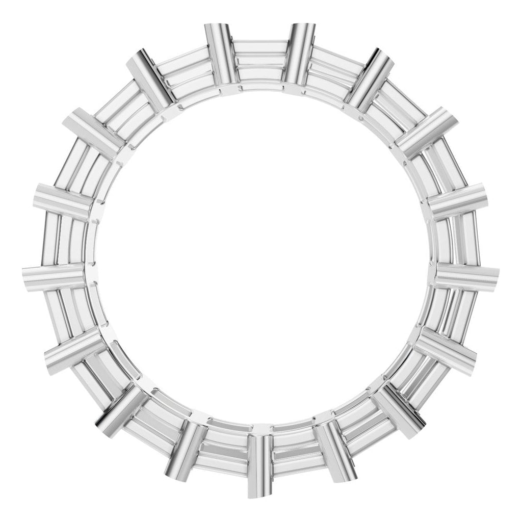 RI-9406 White Gold Ring UNSET - Top View