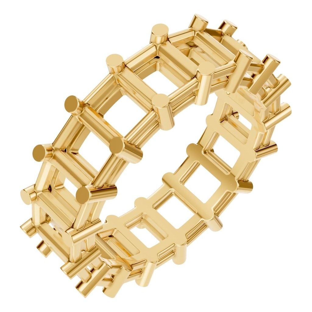 RI-9406 Yellow Gold Ring UNSET - Main View