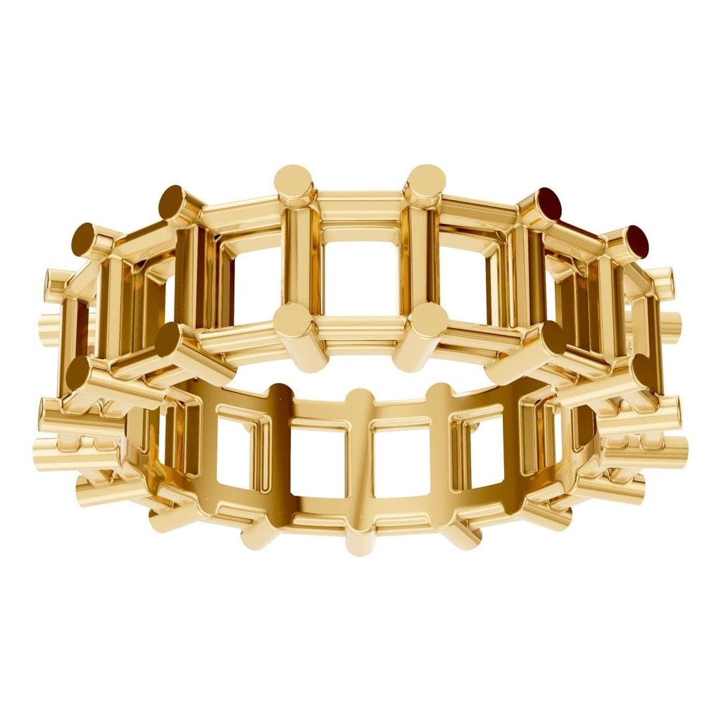 RI-9406 Yellow Gold Ring UNSET - Front View