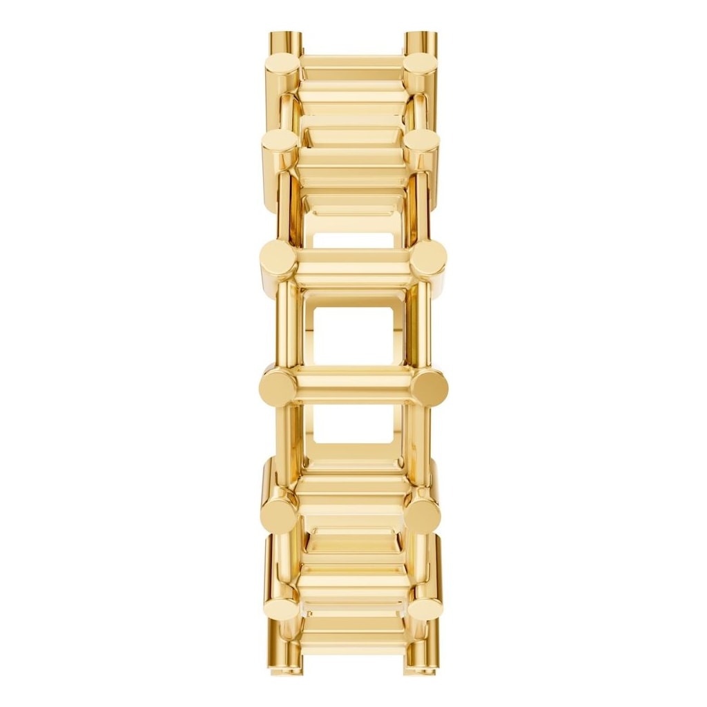 RI-9406 Yellow Gold Ring UNSET - Side View