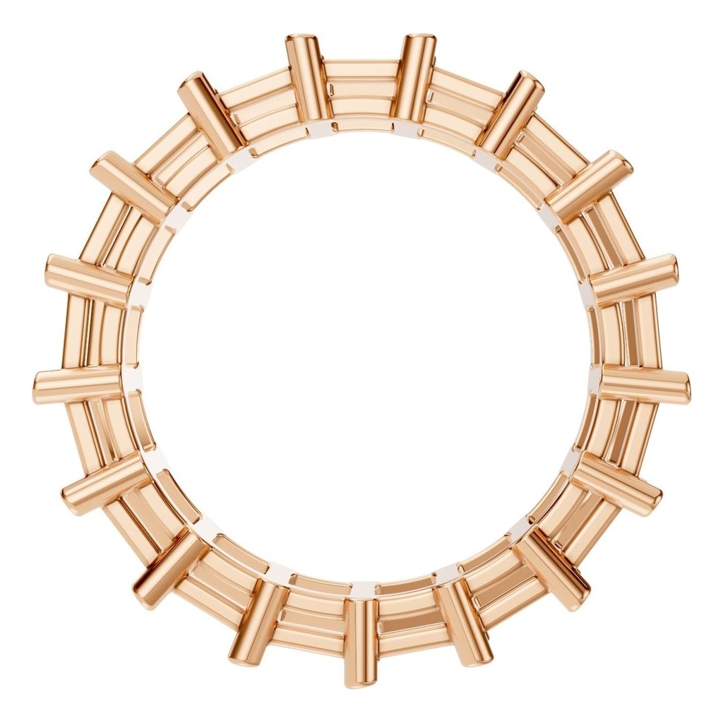 RI-9406 Rose Gold Ring UNSET - Top View
