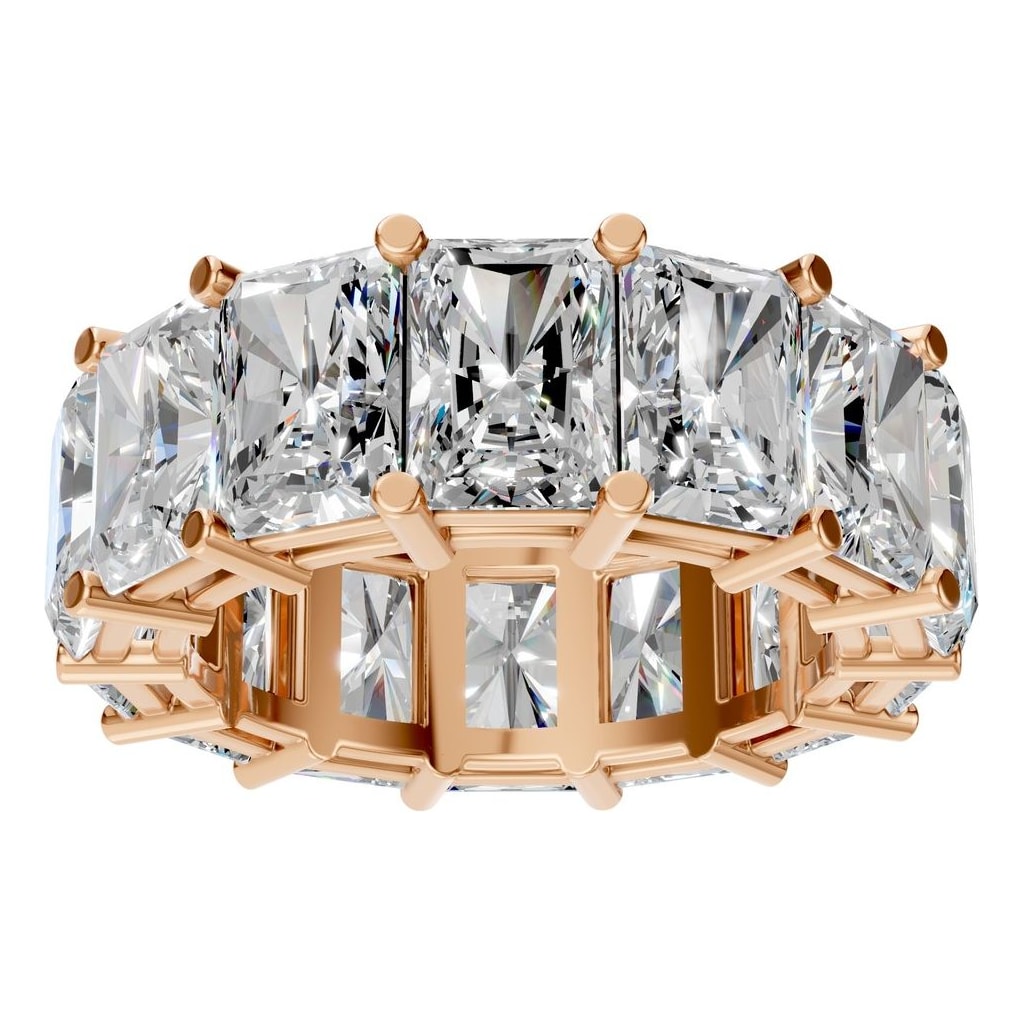 RI-9406 Rose Gold Ring SET - Front View