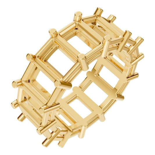 RI-9406 Yellow Gold Ring UNSET - Main View