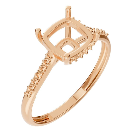 RI-9561 Rose Gold Ring UNSET - Main View