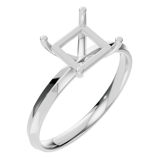RI-9848 White Gold Ring UNSET - Main View